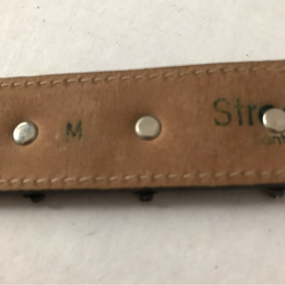 Streets Ahead Belt 19 Conchos Medallion Brown Leather Antiqued Silver Hardware M - Picture 8 of 13